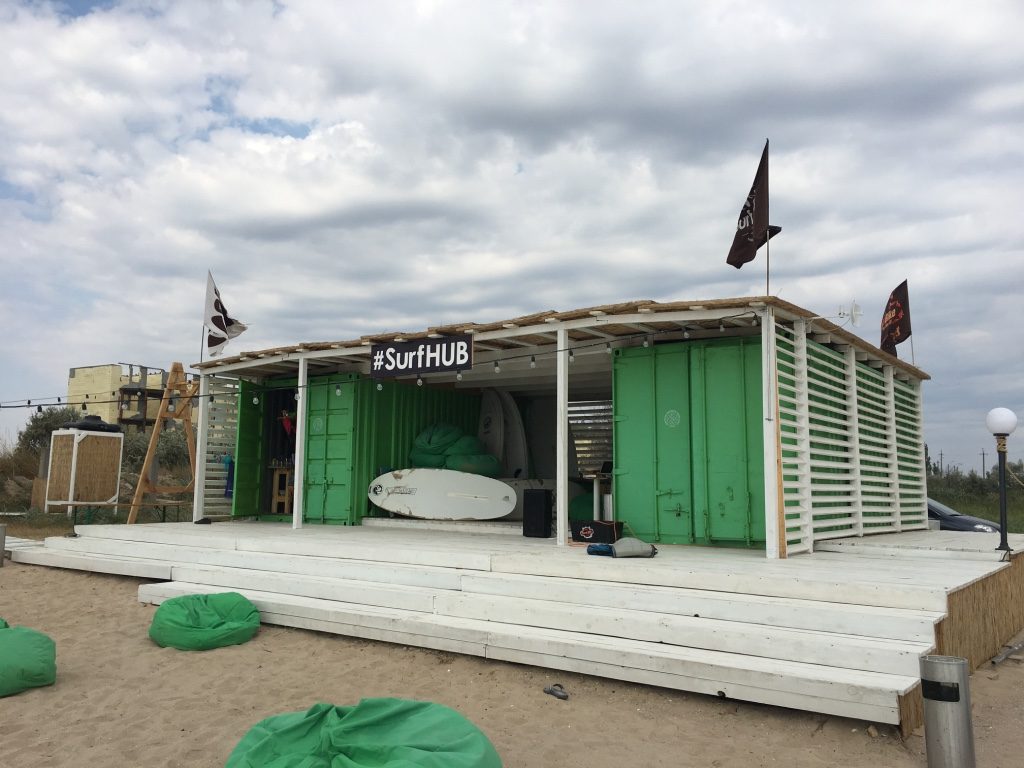 Первый урок кайтинга в SurfHub